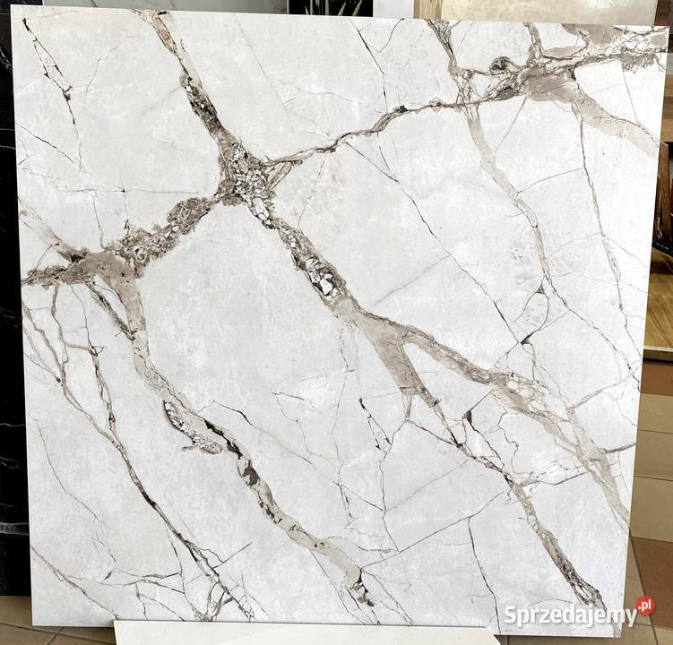 Gres marmur ze złotem 120x120 mat NOWOŚĆ Łask