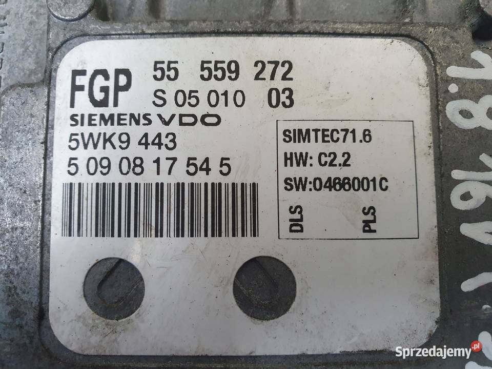 STEROWNIK SILNIKA Opel Astra III H 18 16V Rudka sprzedam