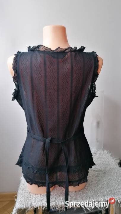 NOWA CZARNA BLUZKASOUTH R UK 16EUR 42 Rozmiar 42(XL) Łódź