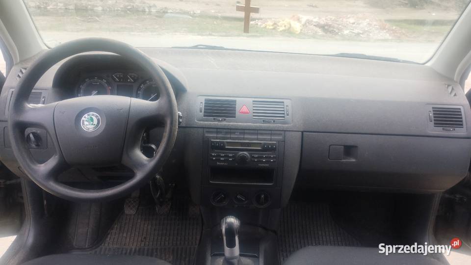 Skoda Fabia 1 deska rozdzielcza konsola airbag