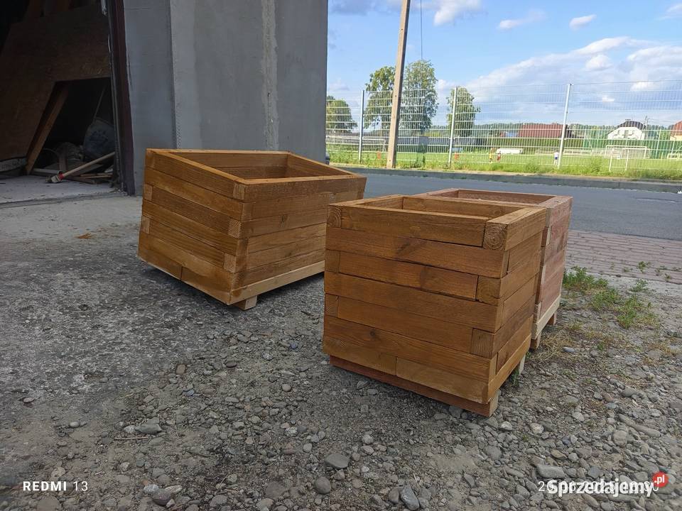 Drewniane donice ogrodowe Stary Sącz