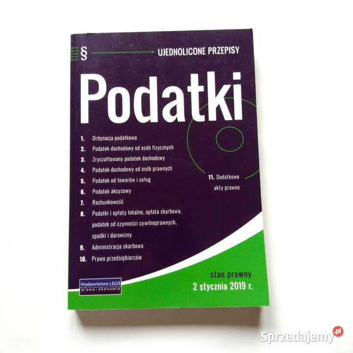 Podatki ujednolicone przepisy stan prawny 2 Książki naukowe i popularnonaukowe Łódź