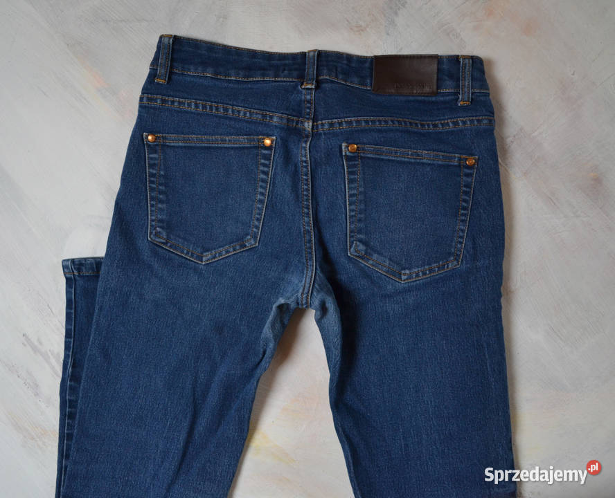 jeansowe rurki Gina Tricot S 36 M 38 granatowe Warszawa sprzedam