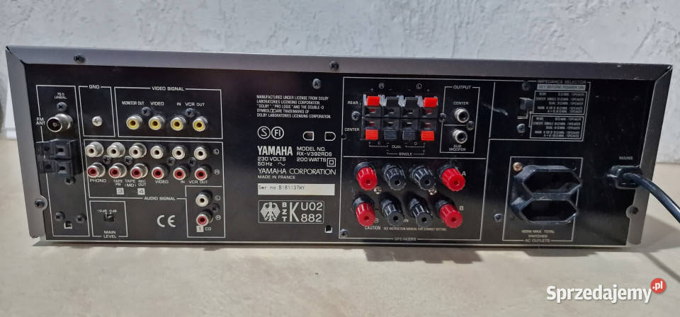 Wzmacniacz Yamaha RXV392RDS RX V392 RDS Międzychód sprzedam