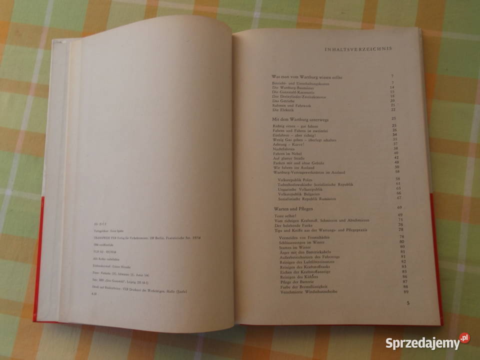 Stare Książki Wartburg twarda Cieszyn sprzedam