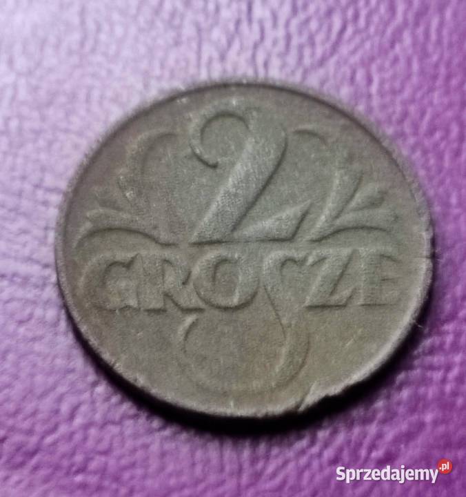 Moneta przedwojenna Sanacja II RP 2 grosze 1923 mazowieckie Pruszków