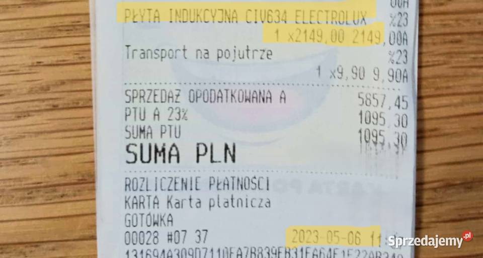 PŁYTA INDUKCYJNA uszkodzona do zabudowy Warszawa