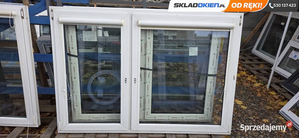 Okno PCV 206x143 BIAŁE wyprzedaż z demontażu opolskie Opole
