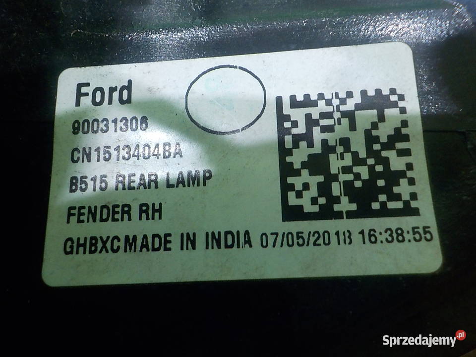 FORD ECOSPORT II 10 B 18r 5D lampa prawa tyl Suków sprzedam