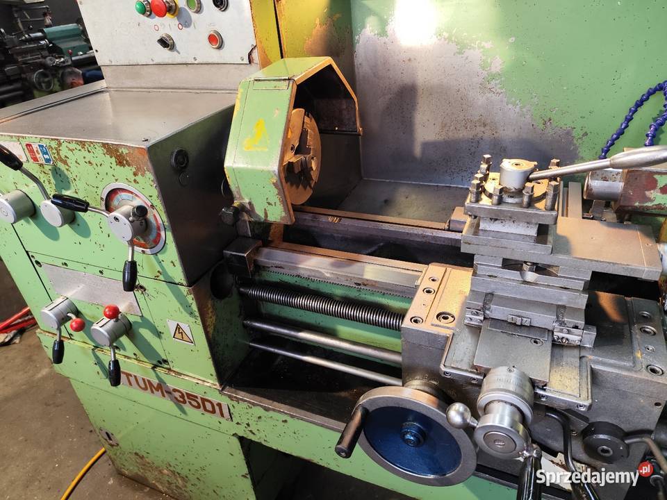 Tokarka do metalu Tum 35 x 600 piła taśmowa