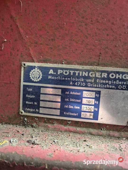 Przyczepa samozbierająca Pottinger nieuszkodzony
