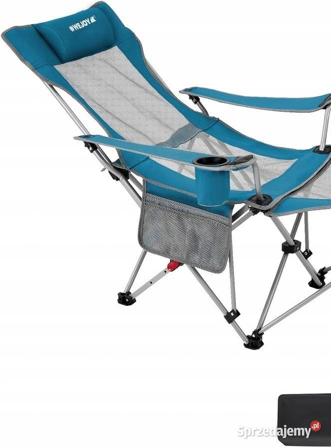 KRZESŁO TURYSTYCZNE Z TURKUSOWE Czytaj Opis A2 Myszyniec