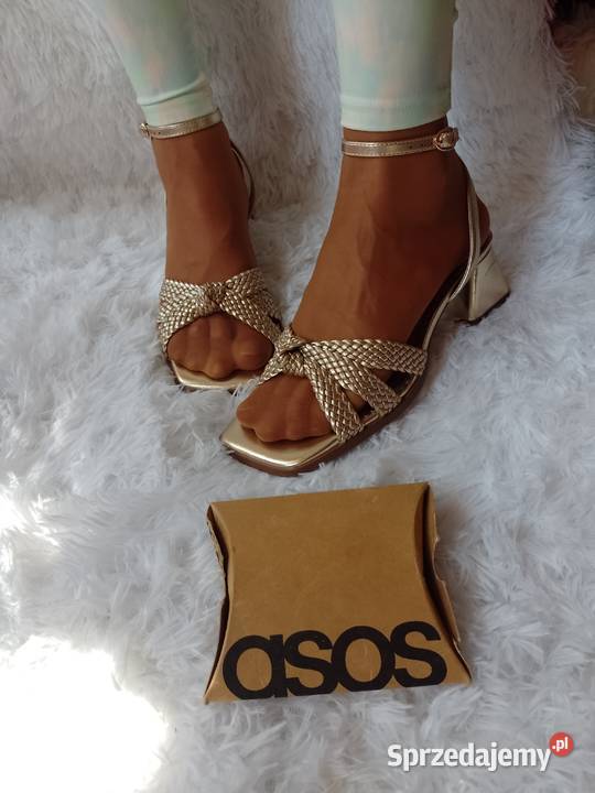 49 ASOS Design Ekskluzywne złote sandałki Kraków