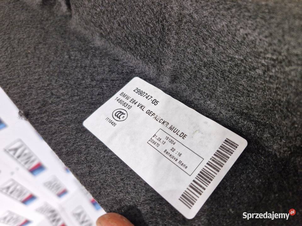 BMW X1 E84 PODŁOGA TAPICERKA WYKŁADZINA WNĘKA