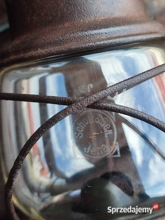 Stara niemiecka lampa naftowa Feuer Hand No 176 Dulcza Wielka