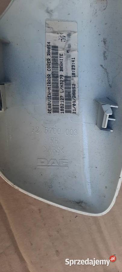 Zaślepka Obudowa Mocowania Lusterka DAF XF 106 ciężarowe Części samochodowe Staszów sprzedam