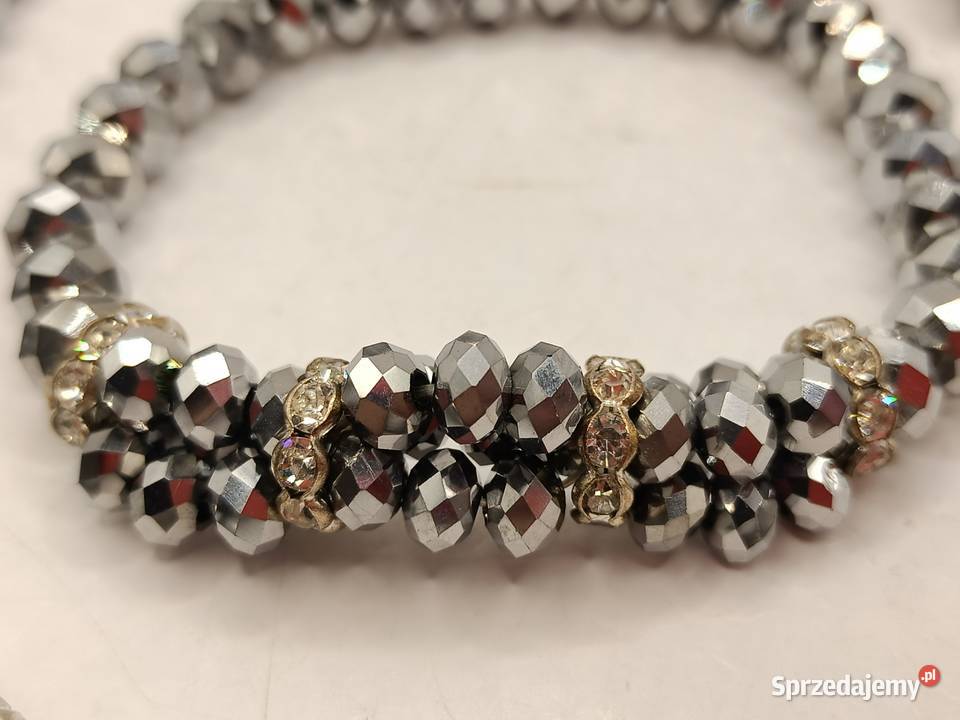 Zestaw biżuterii błyszcząca piękne szlify Zamość