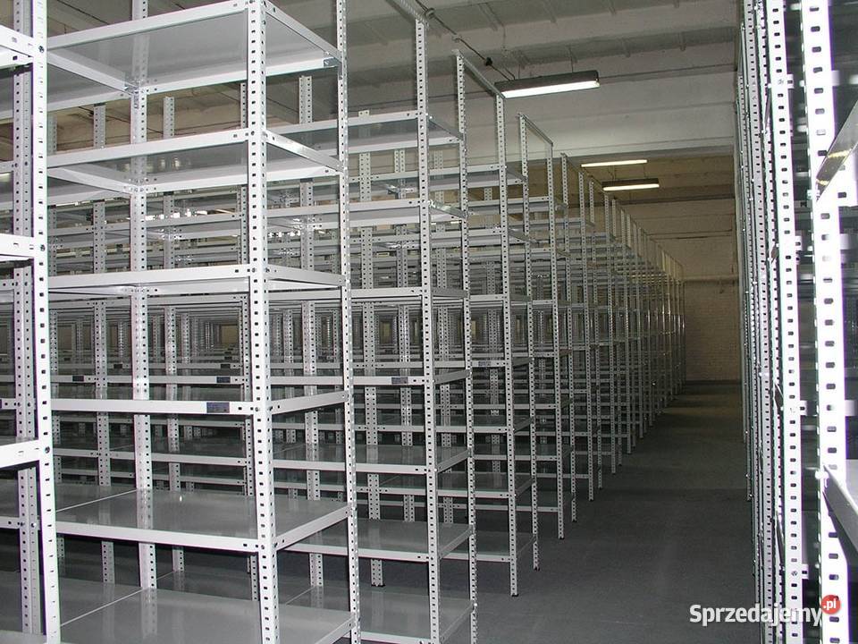 Regały magazynowe metalowe 100 mb likwidacja Warszawa sprzedam