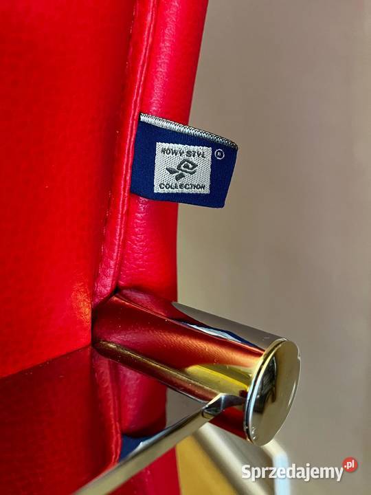 Dwa fotele biurowe regulowane skórzane małopolskie Kraków