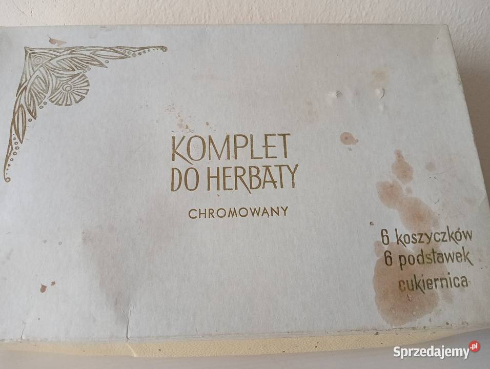Komplet do herbaty chromowany Warszawa