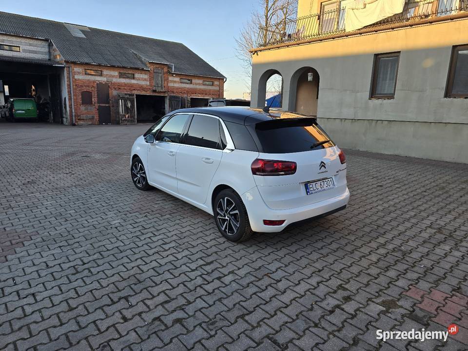 Citroen C4 Spacetourer Polski Salon BEZWYPADKOWY welurowa tapicerka łódzkie sprzedam