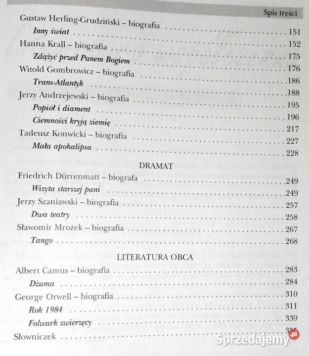 Powtórka z Literatury Cz 7 Literatura lubelskie Chełm sprzedam