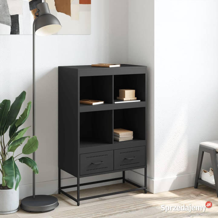 Szafka czarna 68x39x1115 stal WM846602 Warszawa