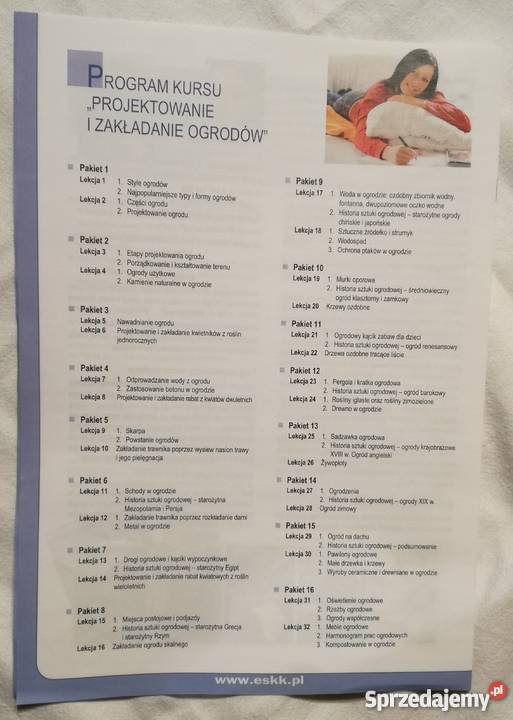 Projektowanie i zakładanie ogrodów kurs ESKK Żuromin