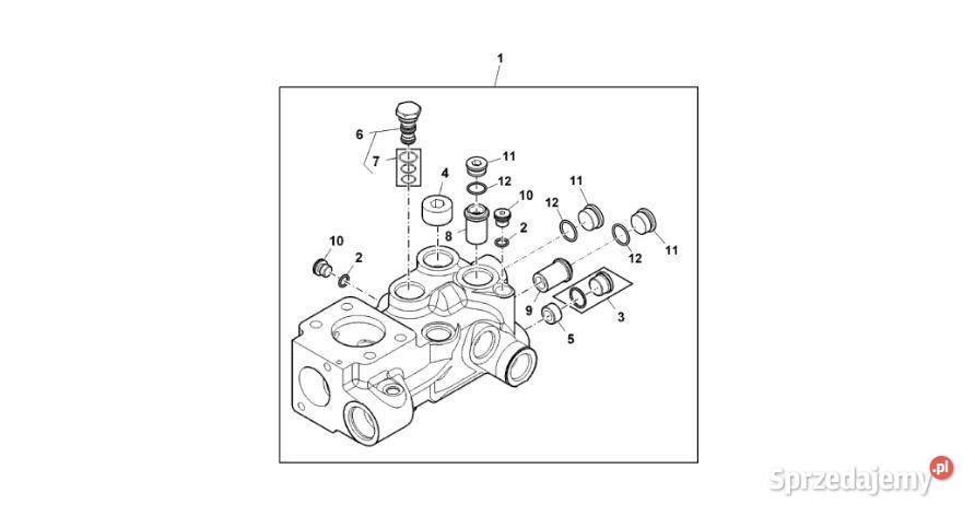 John Deere 9470RX Zawór nadmiarowy RE594704 wielkopolskie