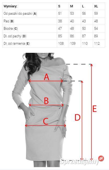 Sukienka z kieszeniami dresowa dekolt na plecach łódzkie