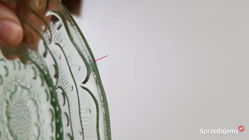 Talerzyk Flora 2 ok 165 Ząbkowice kolorowe szkło Porcelana i szkło Antyki, Sztuka, Kolekcje śląskie