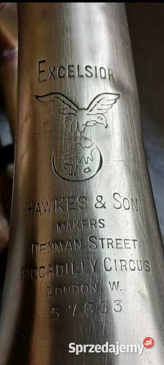 Kornet HawkesSon z 1930 roku fabryczny 5 Bąków