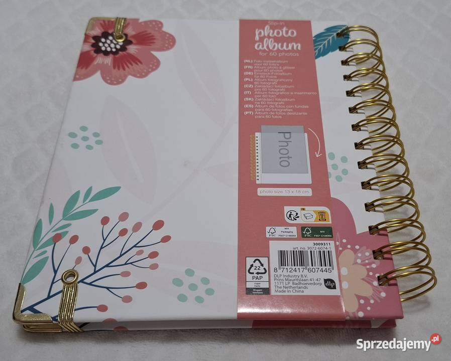 Album na zdjęcia 60 zdjęć 13x18 złoty
