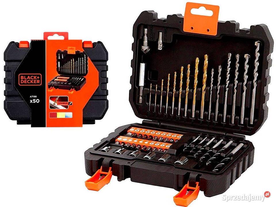 BLACKDECKER A7188 zestaw wiertła bity 50 HARD Tarnów
