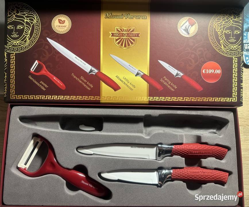 Zestaw noży ceramicznych 2 duże noże Szamotuły