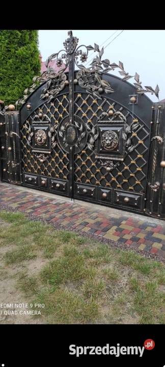 Brama wjazdowa dwuskrzydłowa furtka Ustroń
