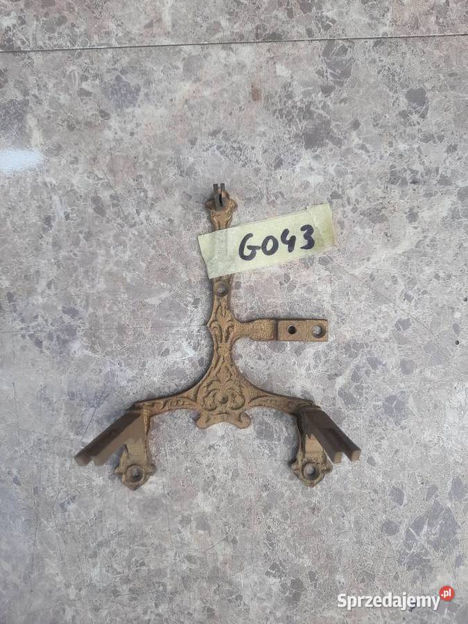 G043 Zdobione mocowanie mechanizmu gongu starego Antyki, Sztuka, Kolekcje Tczew