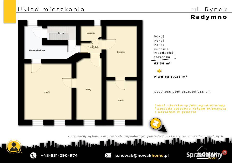 Mieszkanie w centrum Radymna cegła Radymno
