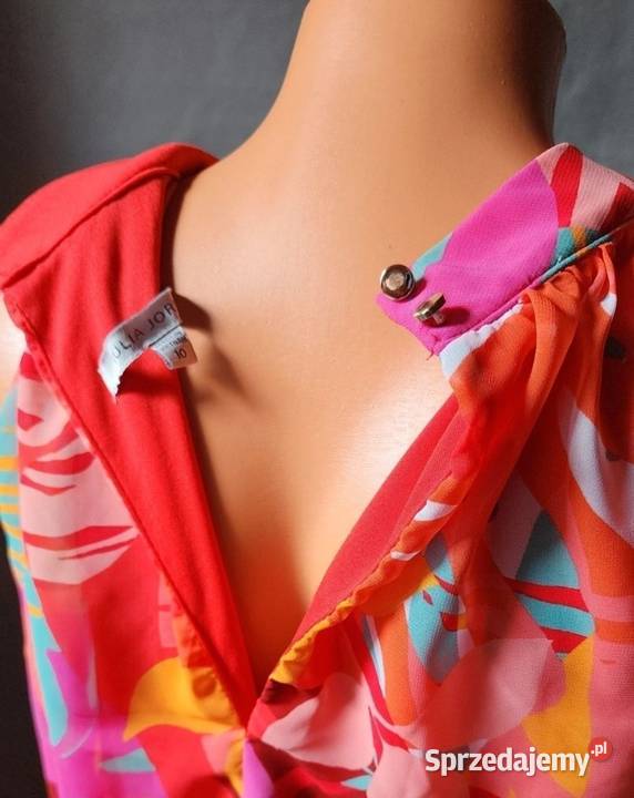 Sukienka długa WyGoDnA JULIA JORDAN kolorowa 10 Rozkloszowana  Oława