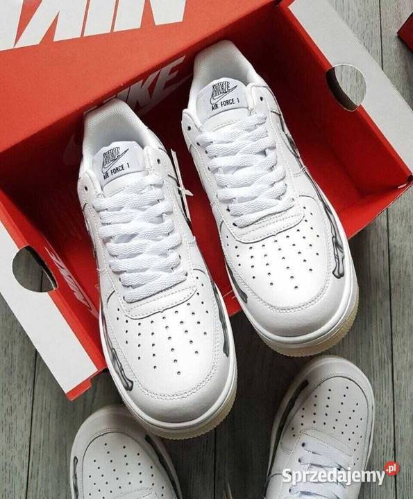 Nike Air Force 1 Low White Skeleton Półbuty dolnośląskie Wrocław