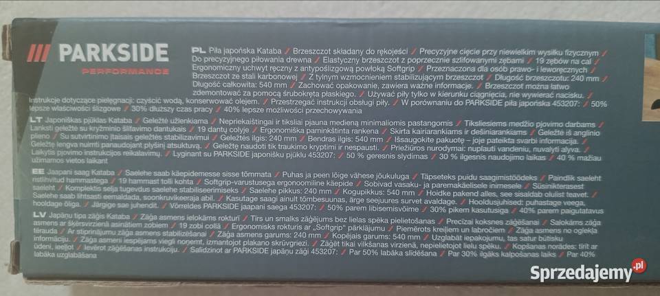 PARKSIDE PERFORMANCE Piła japońska KATABA NOWA Ełk