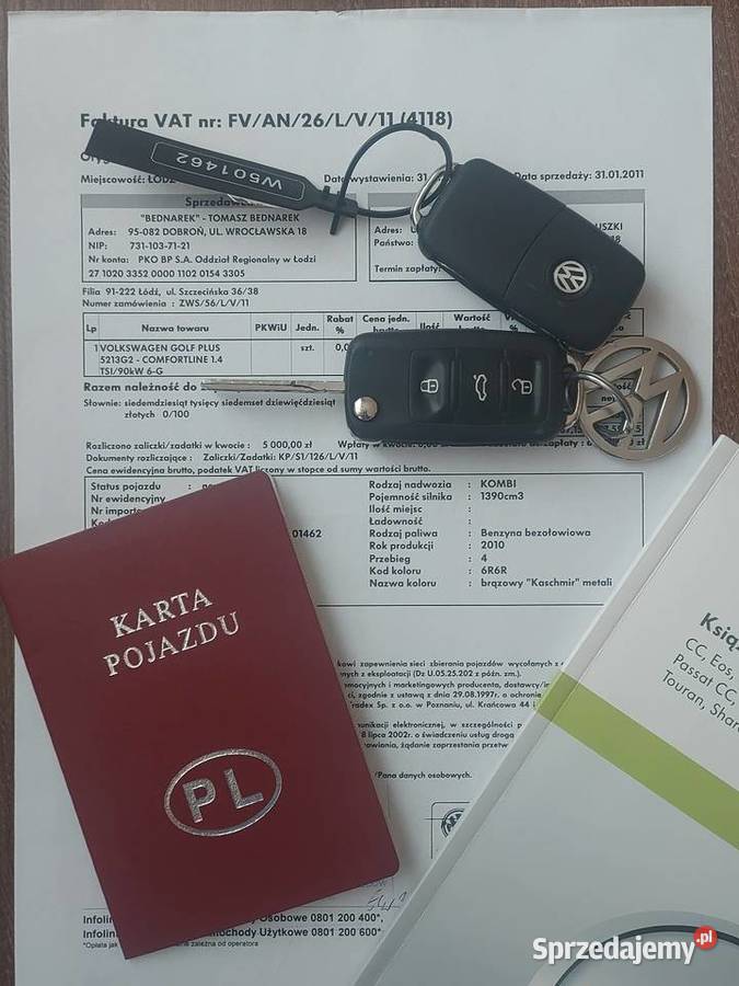 Volkswagen Golf plus 14 TSI 122 krajowy pierwszy Koluszki