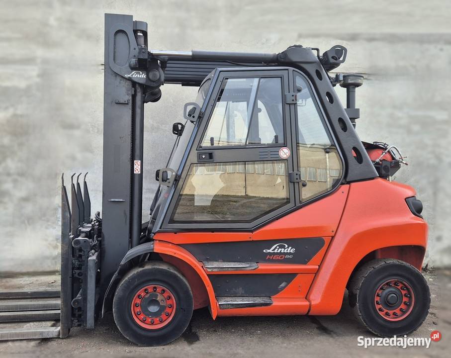 Linde H60 z 2021r kabina klimatyzacja wózek regulowane widły śląskie Rybnik sprzedam