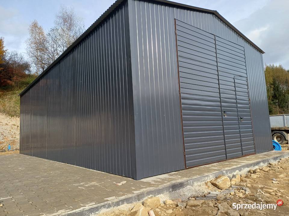 Duży Garaż Blaszany Garaże Blaszane Magazyn Głogów