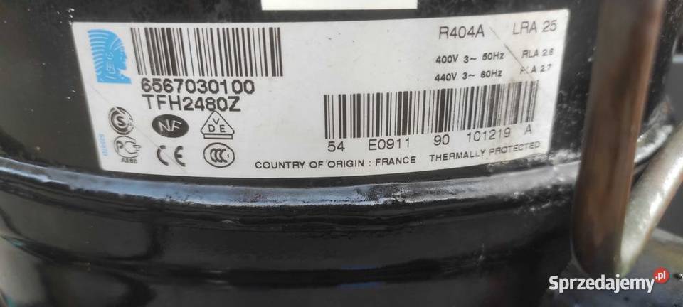 Agregaty chłodnicze mroźnicze Lunite TFH2480 opolskie Paczków
