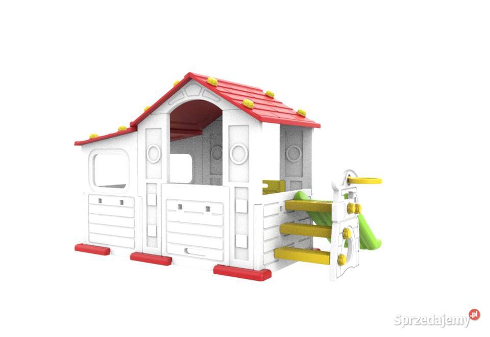 Domek ogrodowy dzieci ze zjeżdżalnią i Warszawa