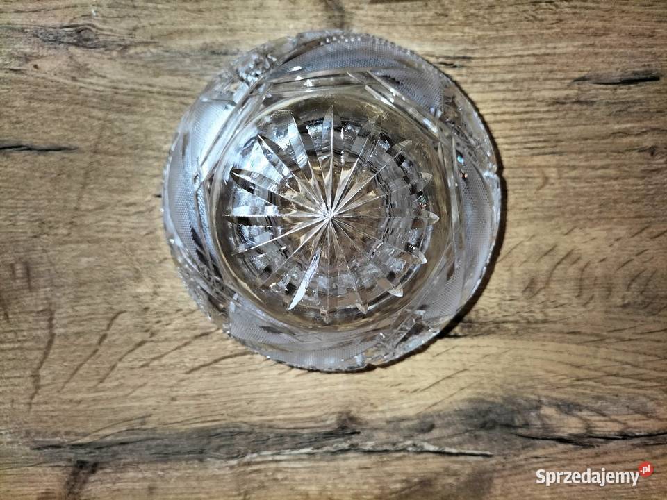ORYGINALNA PIĘKNA ZABYTKOWA KRYSZTAŁOWA owocarka dolnośląskie