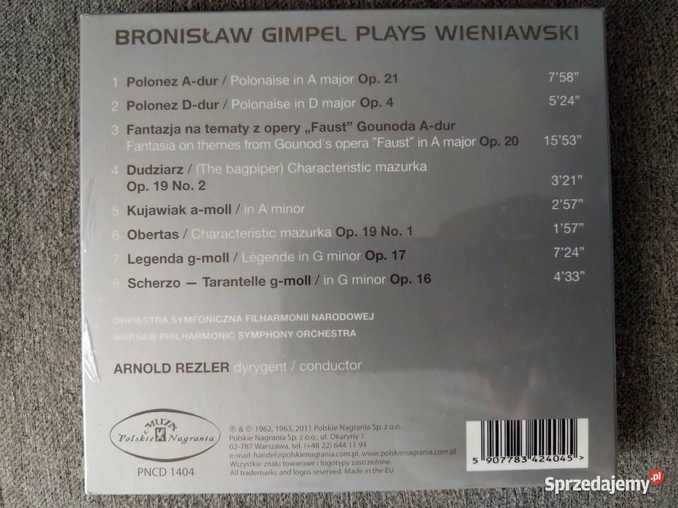 Bronislaw Gimpel Plays Wieniawski Warszawa