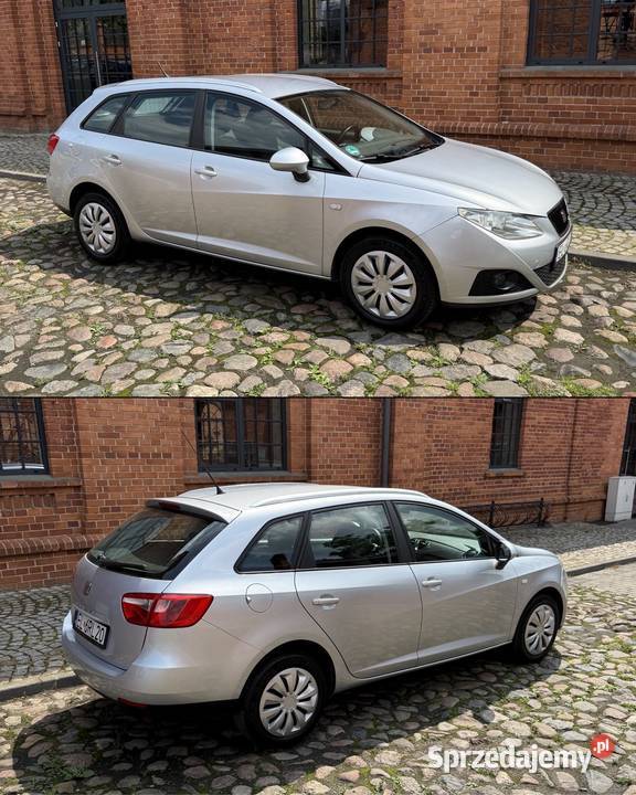 Seat Ibiza IV 2010r 14 MPI Benzyna Klimatyzacja lakier metallic Łódź sprzedam