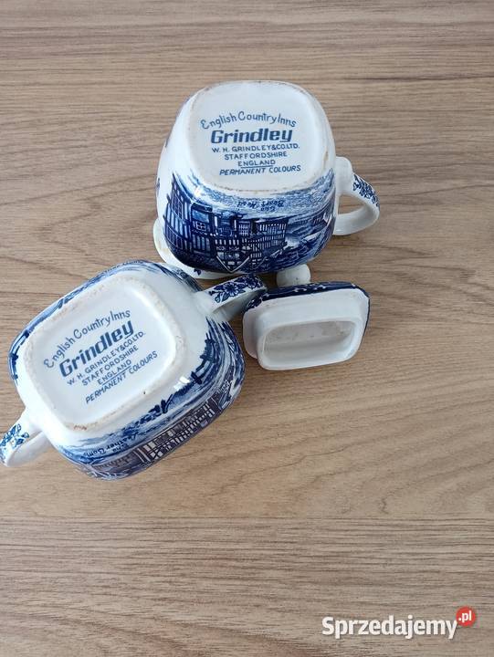 Cukierniczka i mlecznik porcelanowy Porcelana i szkło Limanowa